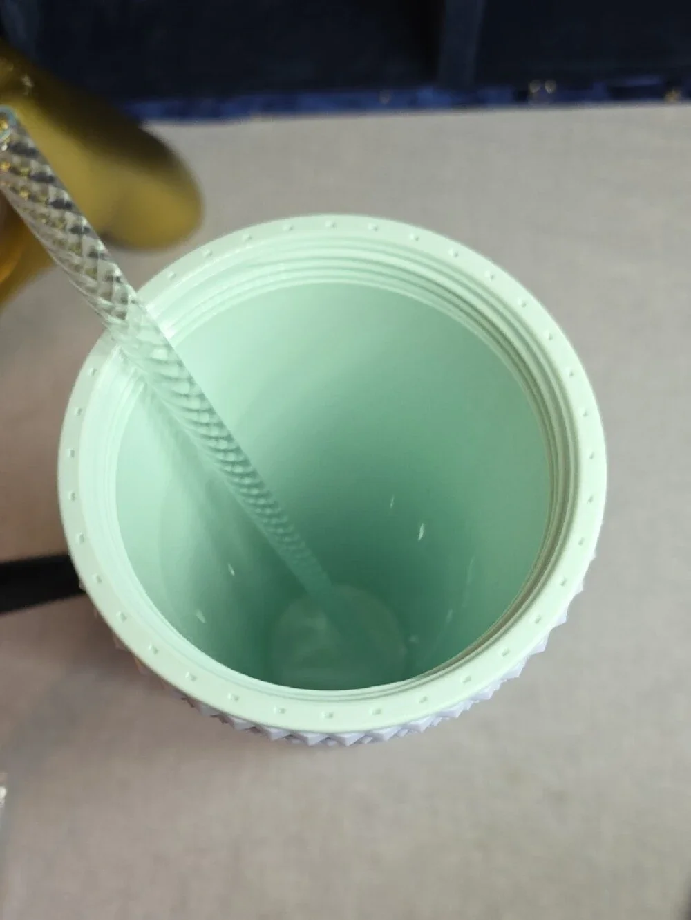 Starbucks Matte White Studded Venti Tumbler with Clear Straw